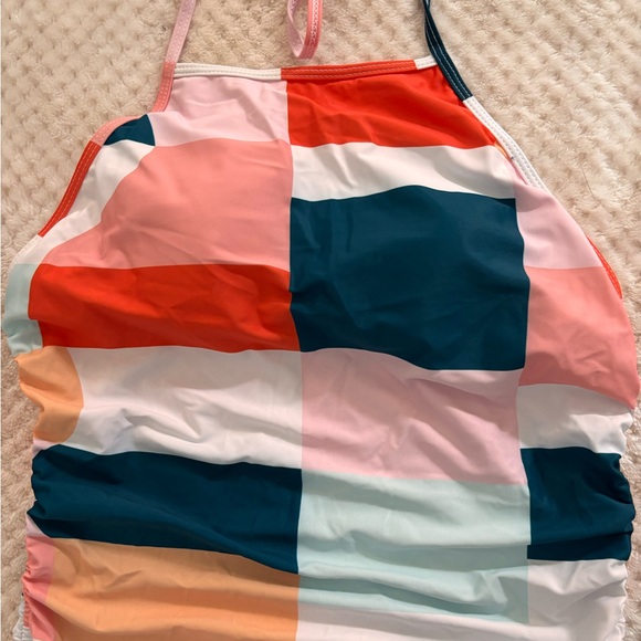 Colorful Geometric Tankini Set - Picture 3 of 8